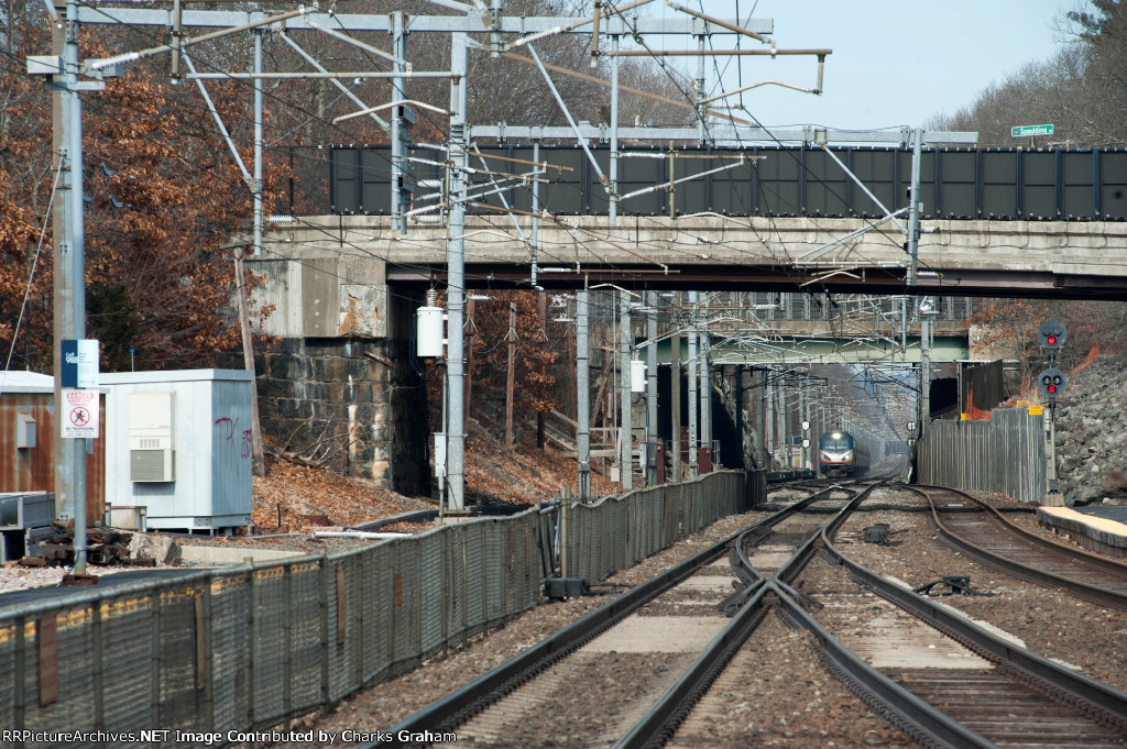 AMTK 648 Nearing the station